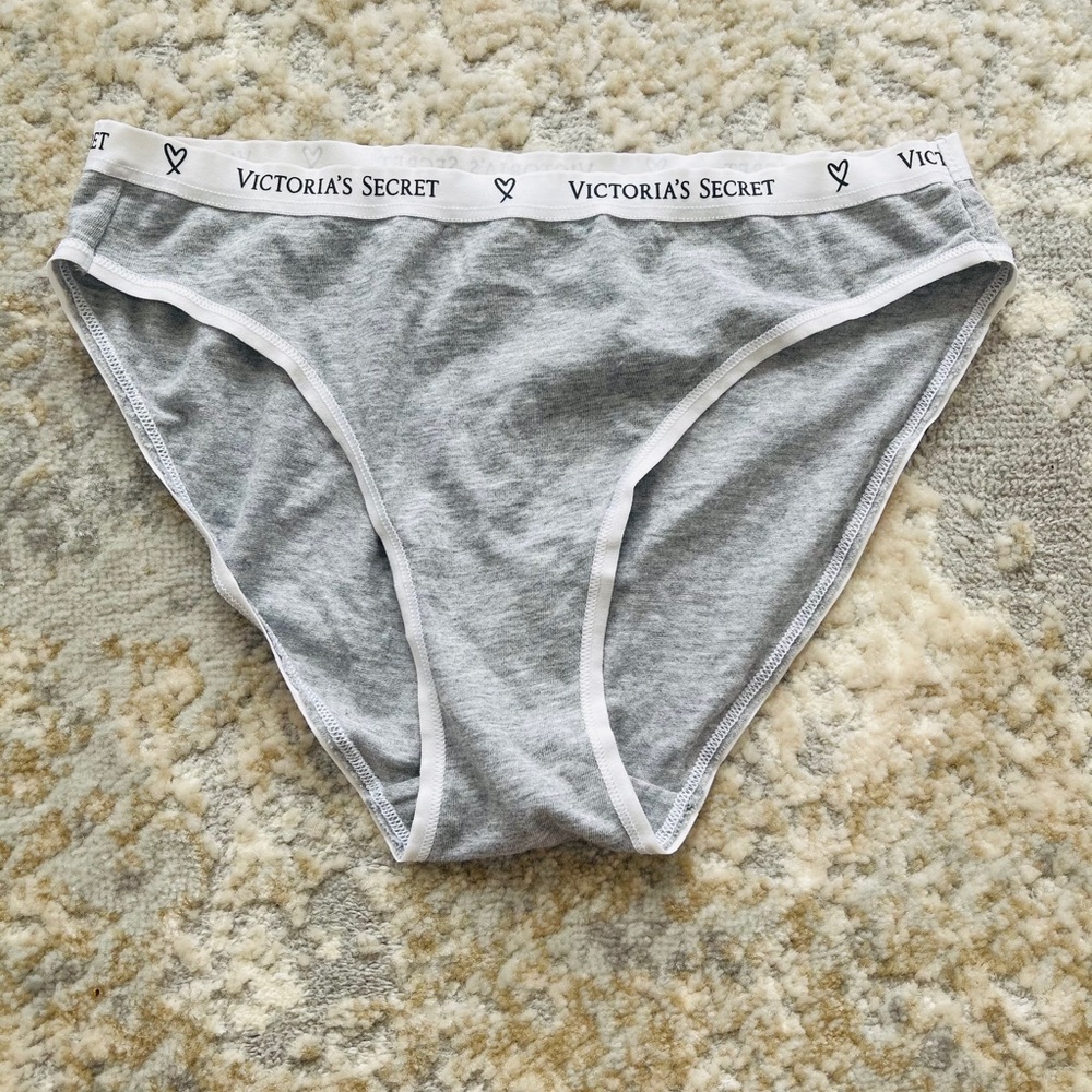 Victoria Secret gray bikini panties medium NWOT